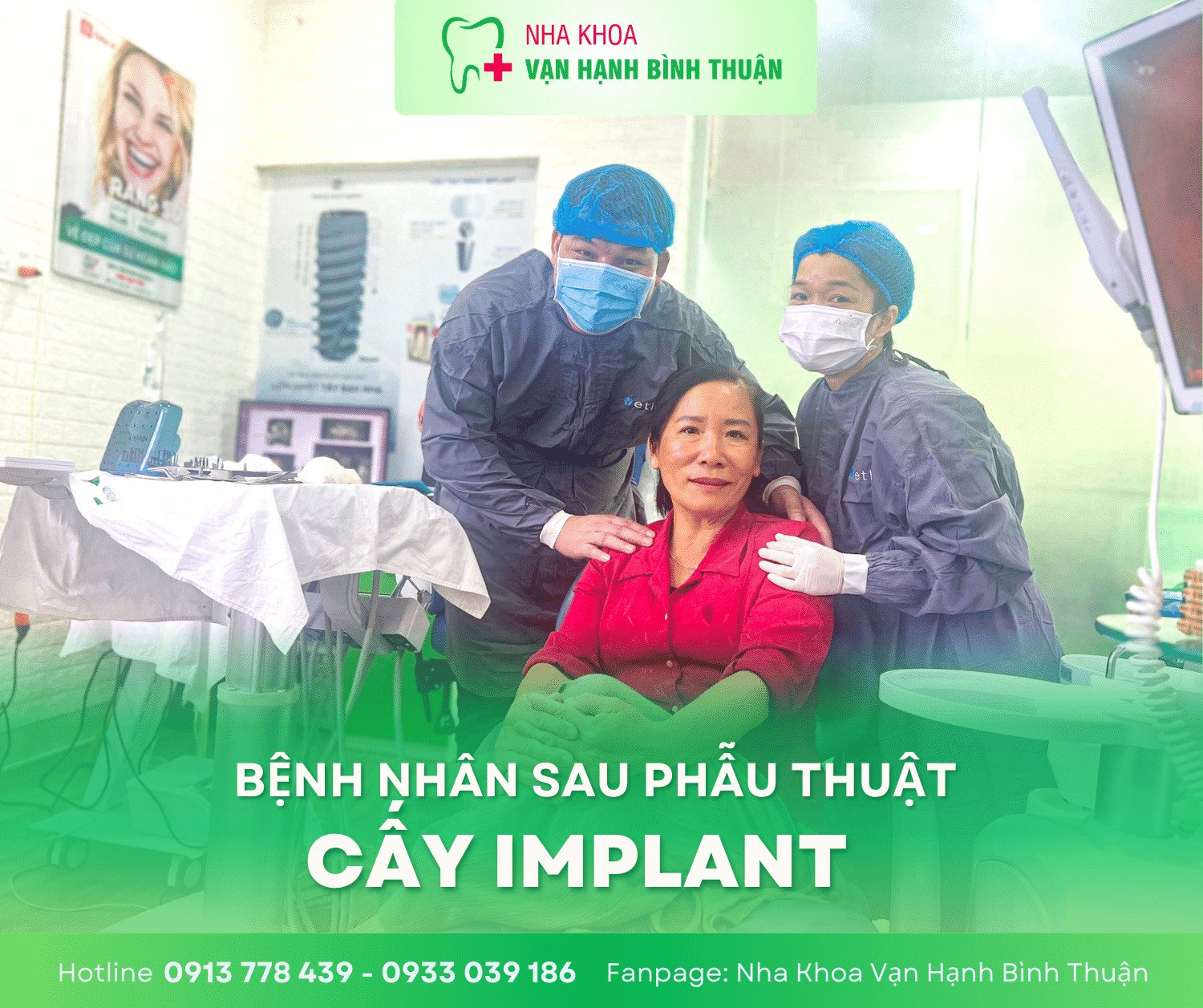 Nha khoa Vạn Hạnh hoàn thành thành công ca phẫu thuật cấy Implant.